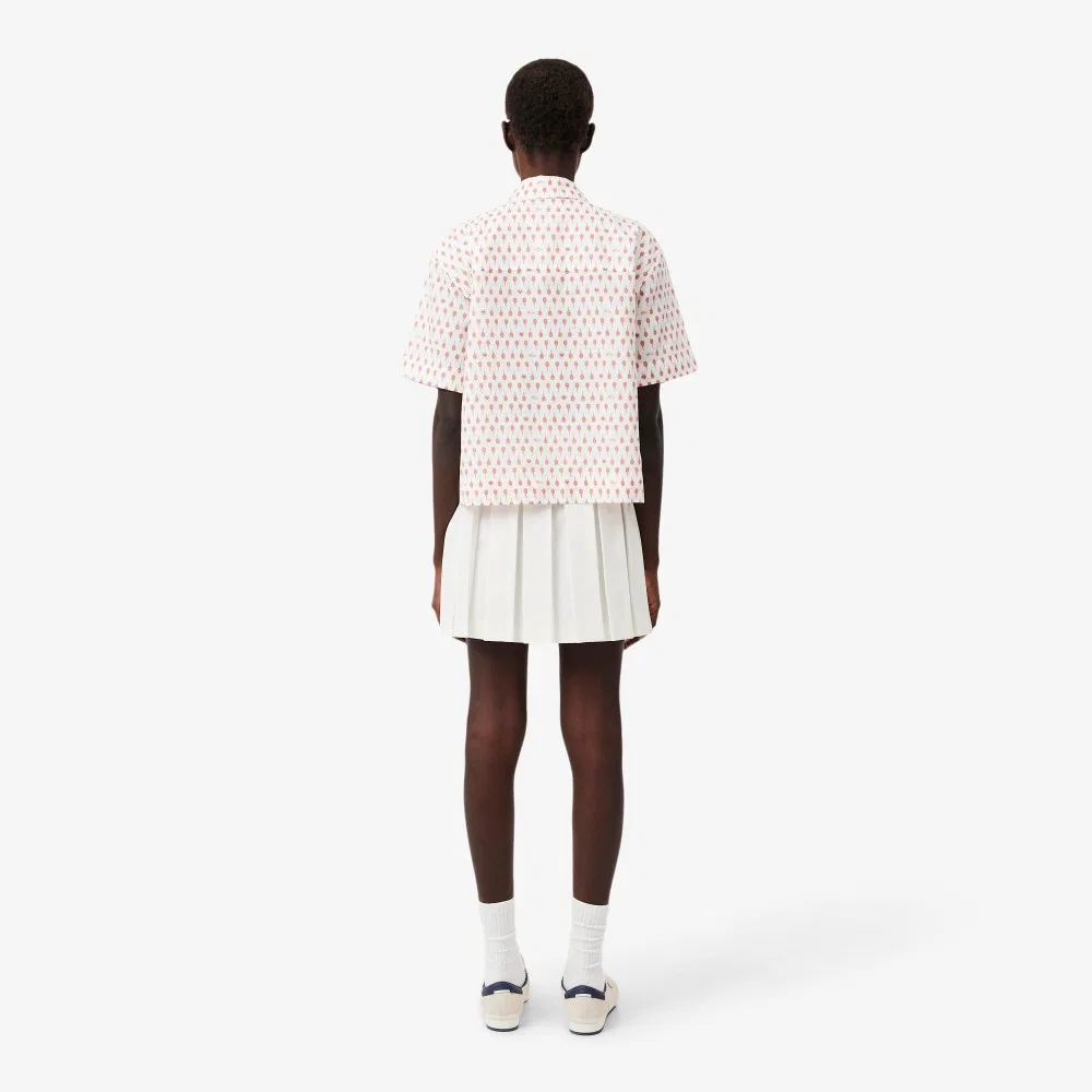 Юбка теннисная Lacoste Roland Garros, офф-уайт — фото 3