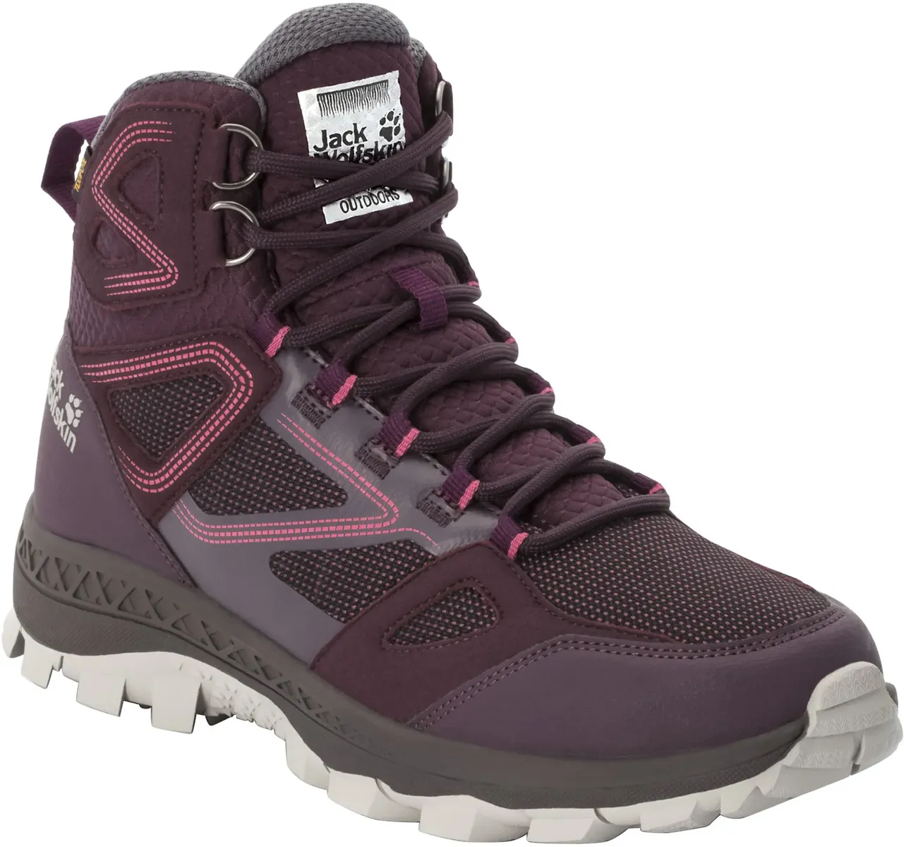 

Кроссовки Jack Wolfskin "DOWNHILL TEXAPORE MID W", водонепроницаемые, бордовый, Красный, Кроссовки Jack Wolfskin "DOWNHILL TEXAPORE MID W", водонепроницаемые, бордовый