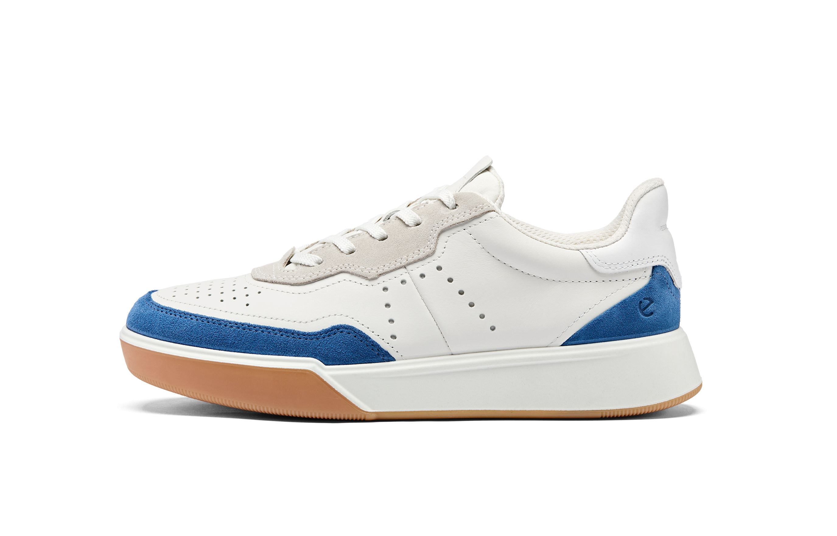 

Ecco SS26 Street Sneakers мужские кроссовки коллекция из коровьей кожи низкие повседневные мужские Sapphire Blue 539814