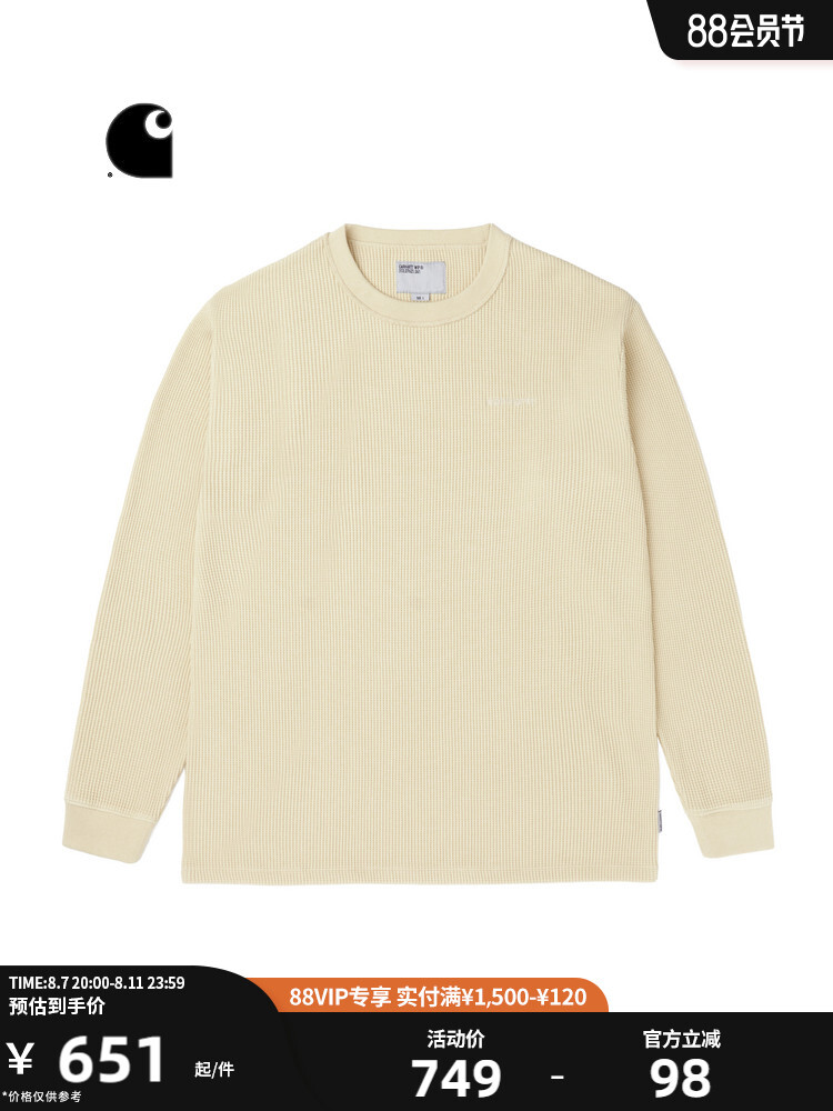 

Футболка мужская Carhartt WIP с вышитым логотипом и буквами, темно-синий