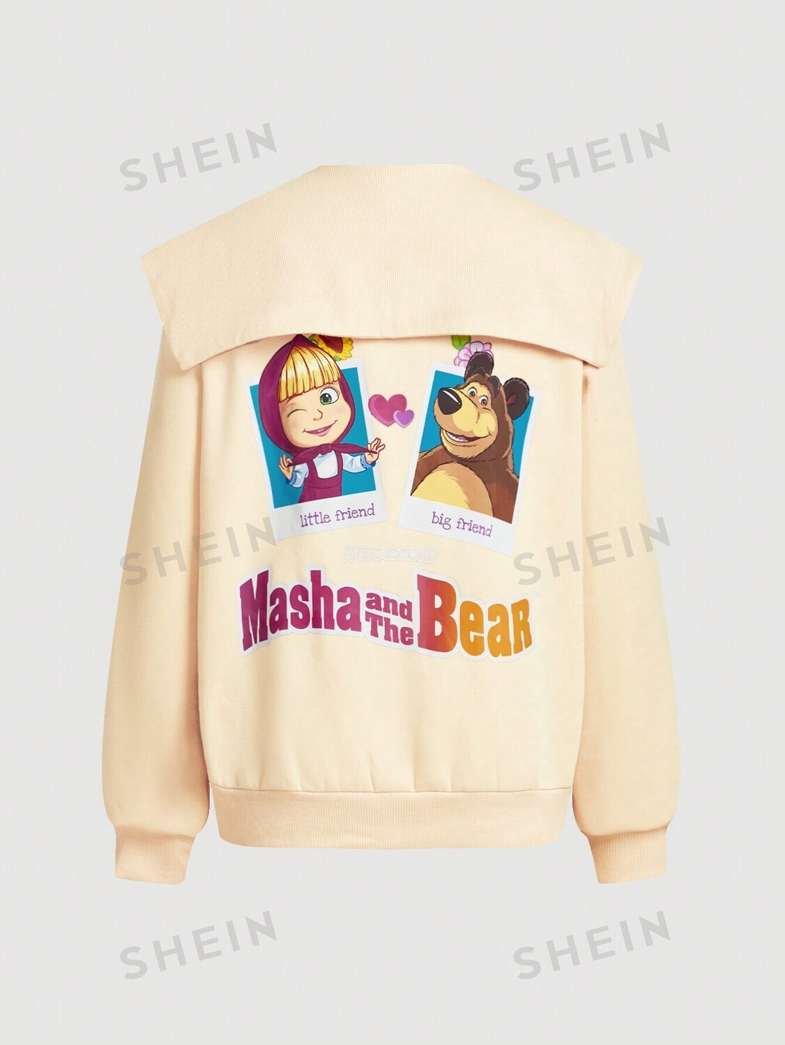 

Толстовка Shein с заниженными плечами, абрикосовый