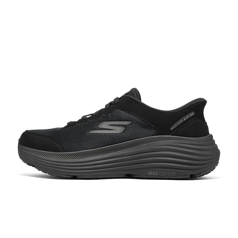 

Skechers Мужские дышащие и эластичные низкие кроссовки для бега MEN'S GO, черные