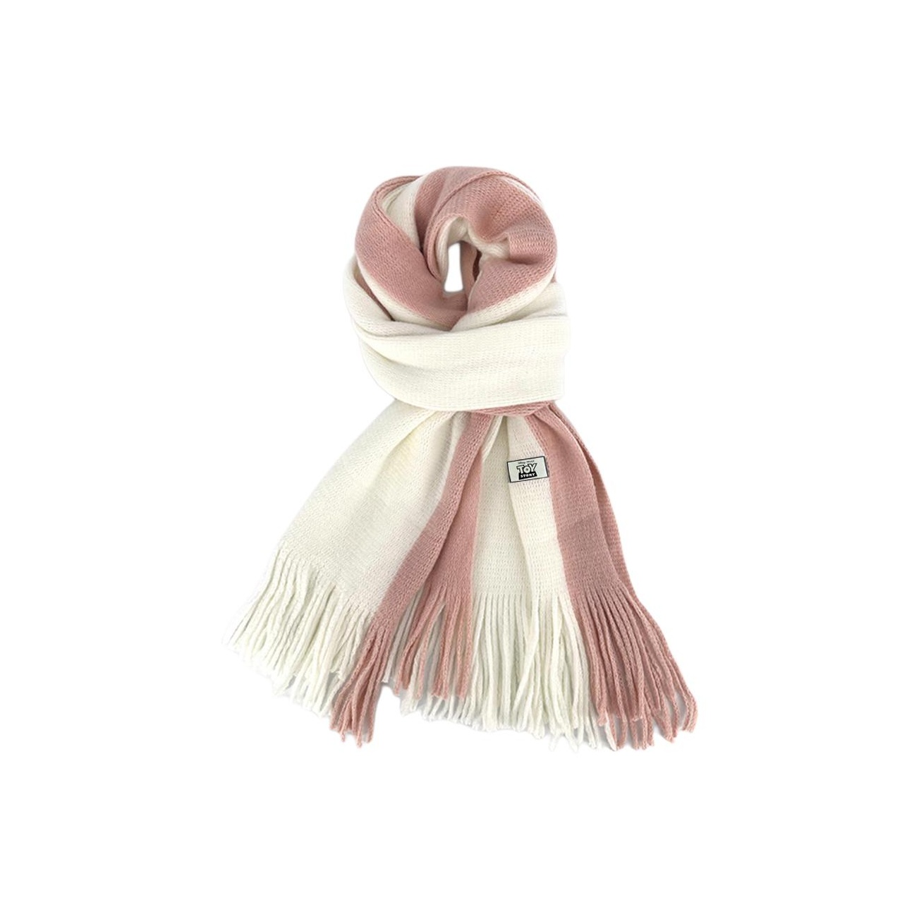 

Disney Вязаный шарф унисекс, White Pink