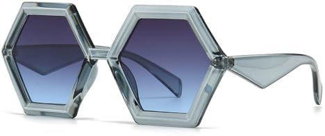 

Солнцезащитные очки в стиле ретро с градиентным цветом, популярные, многоугольные, зеркальные, большого размера, для защиты от ультрафиолета на открытом воздухе, 2027 год MTZJH, C6grey