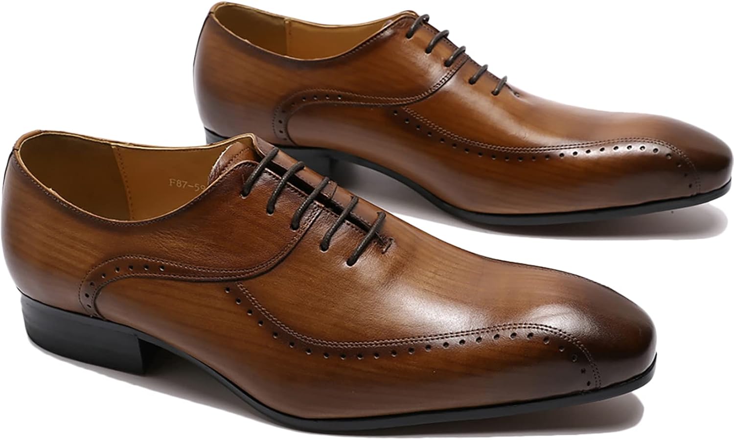 

Мужские вечерние туфли с крыльями, классические дерби с шнуровкой и броуга, оксфорды для свадьбы, черные, 39 Generic