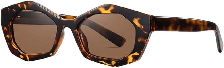 

Солнцезащитные очки MUTYNE для женщин, ацетатные, «кошачий глаз», ретро, ​​многоугольные, с леопардовым принтом, коричневые, женские аксессуары, Leopard With Brown