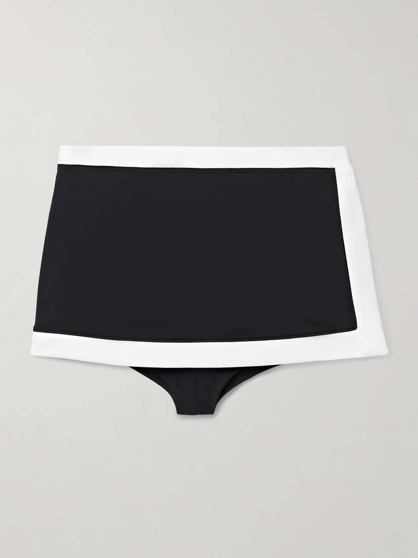 

Двухцветные многослойные плавки-бикини Nell Staud, черный