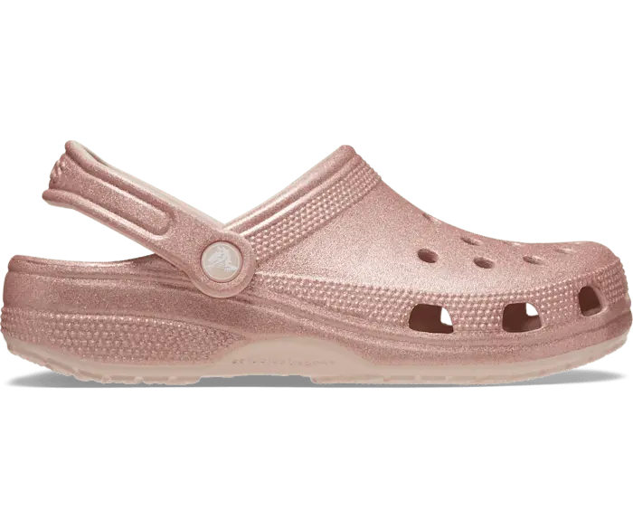 Классические блестящие сабо Crocs женские, цвет Quartz Glitter