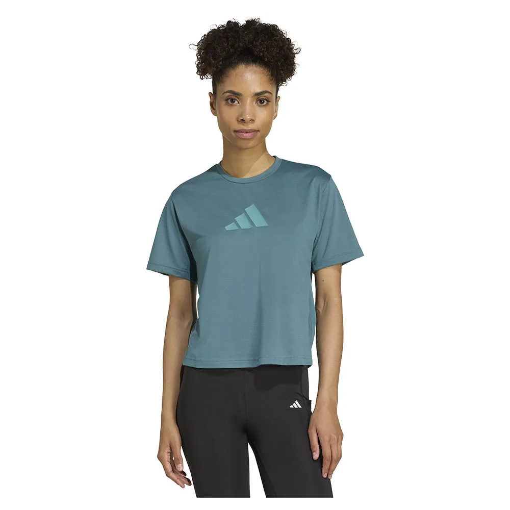 

Футболка с коротким рукавом спортивная adidas Train Essentials Big Logo Performance Training, синий