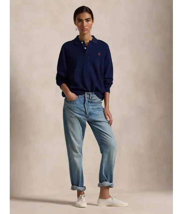 Полюс relaxed fit Polo Ralph Lauren, темно-синий — фото 2