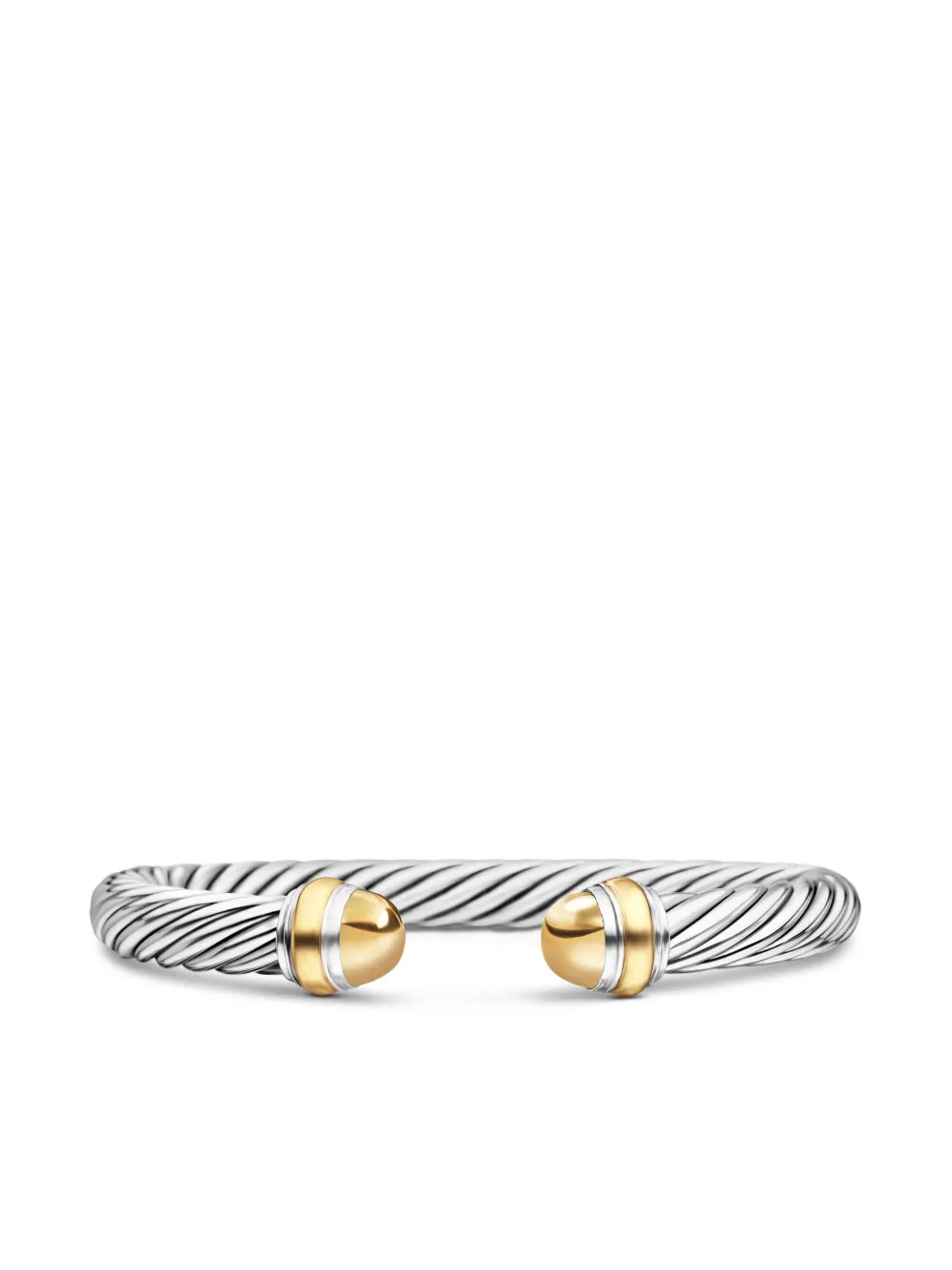 

Браслет Classic Cable из желтого золота и серебра (7 мм) David Yurman, серебяный