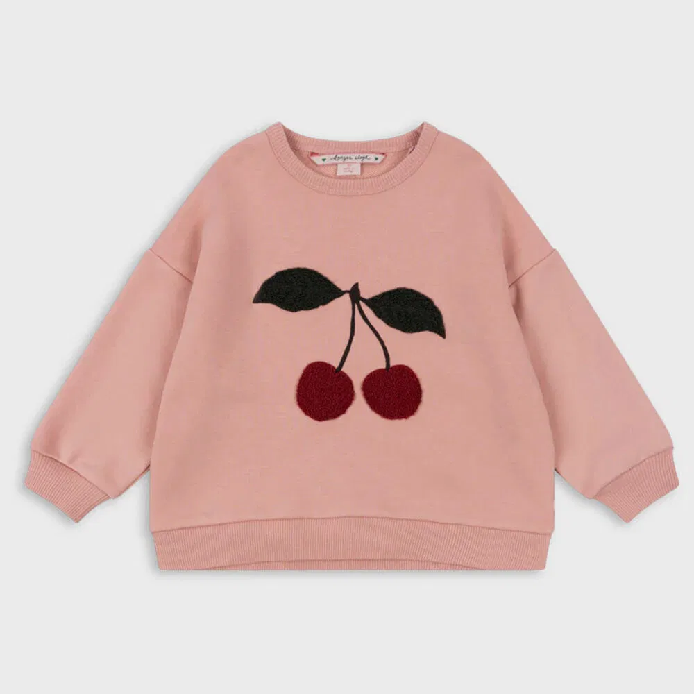 Детский свитшот из махрового хлопка Mellow Rose от Konges Sloejd