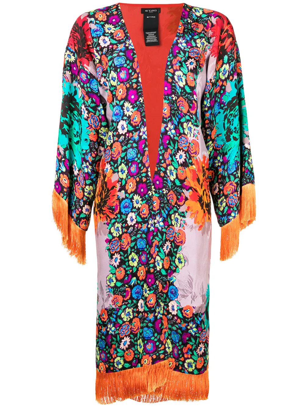 

Пончо с цветочным принтом ETRO, желтый