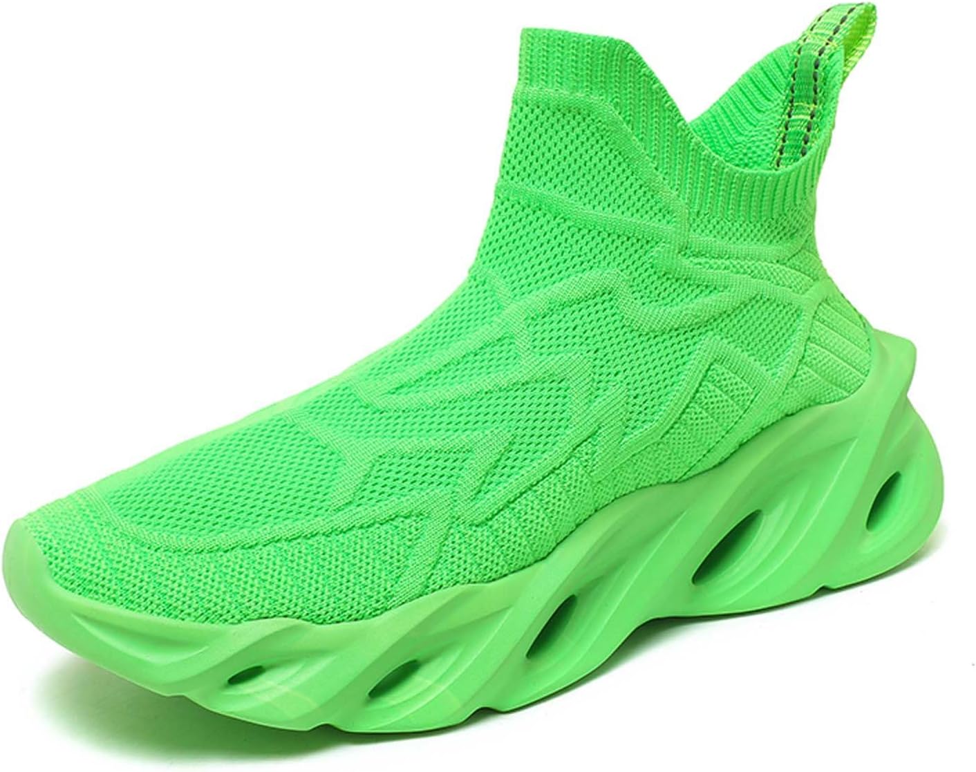 

Мужские и женские слипоны-лоферы для ходьбы, тенниса, без шнурков, кроссовки для бега, дышащие и легкие Missletty, зеленый