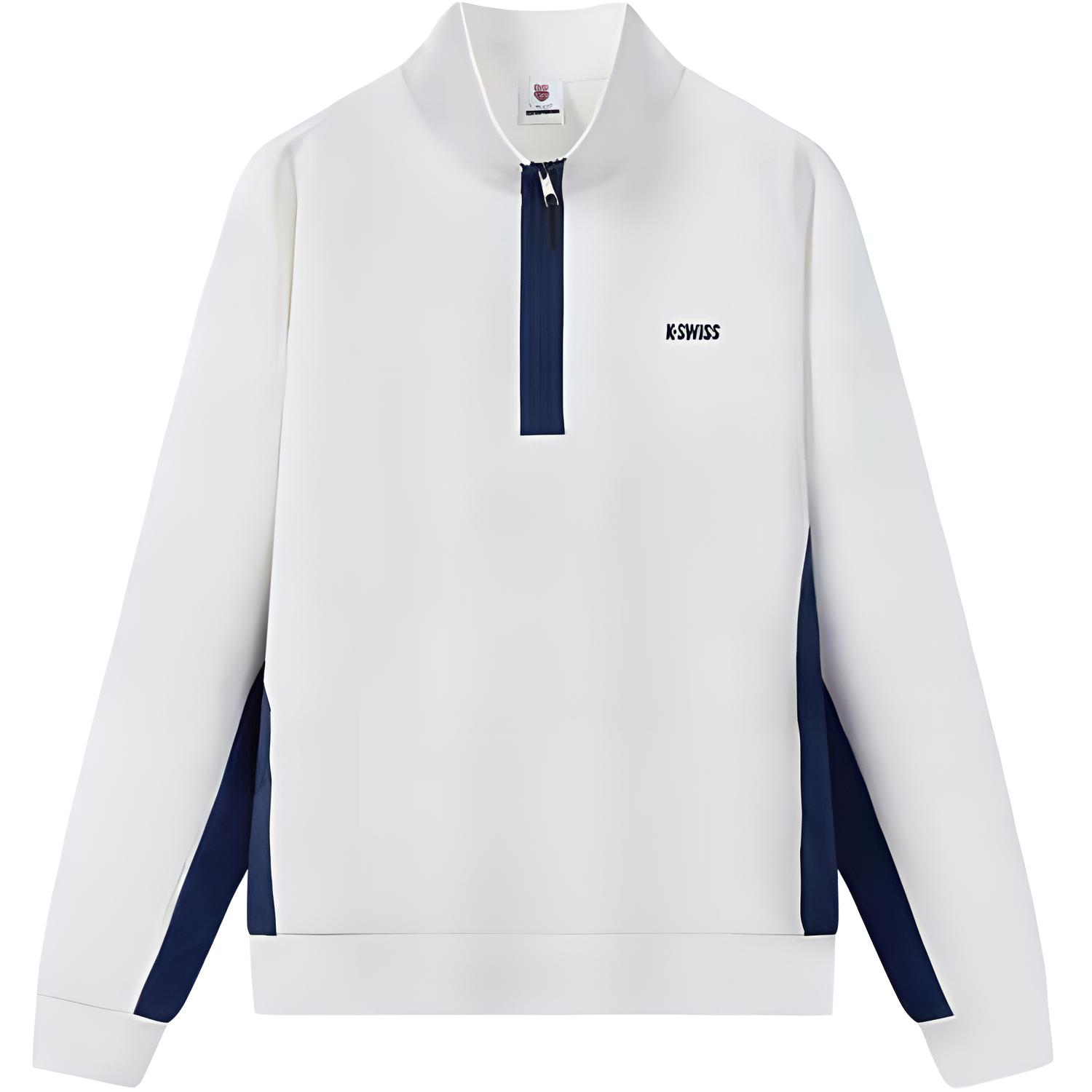 

KSWISS Свитер Мужской Белый Синий K·SWISS