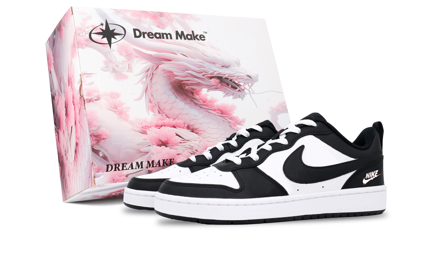 

Кроссовки Nike Court Borough Kids' Skateboarding Shoes Grade School, черный