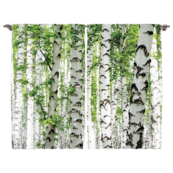 

Штора twentyfour Wald VII (2 шт), 245 см, зеленый/белый