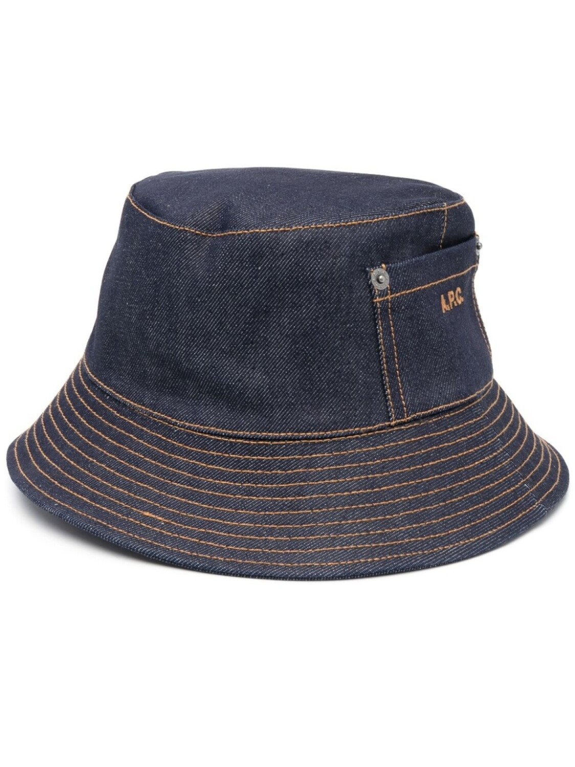 

A.P.C. панама с контрастной строчкой, синий