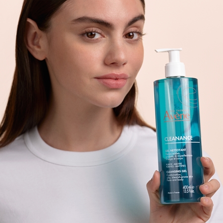 Очищающий гель для склонной к акне жирной кожи Avène Cleanance Cleansing Gel, 400 ml — фото 3
