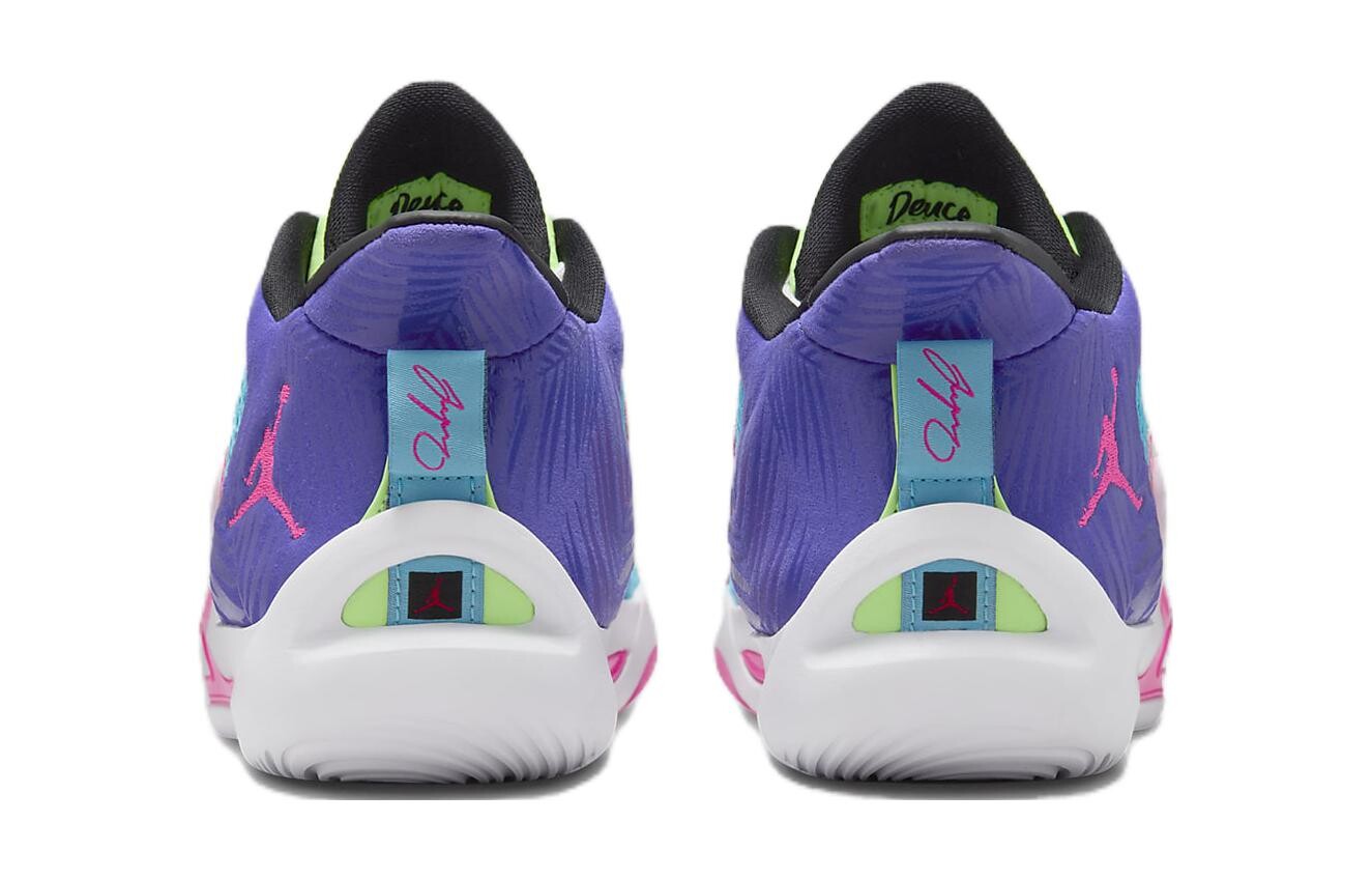 Jordan Tatum 1 Детские баскетбольные кроссовки GS, Lagoon Pulse/Psychic Purple/White/Pink Blast — фото 4