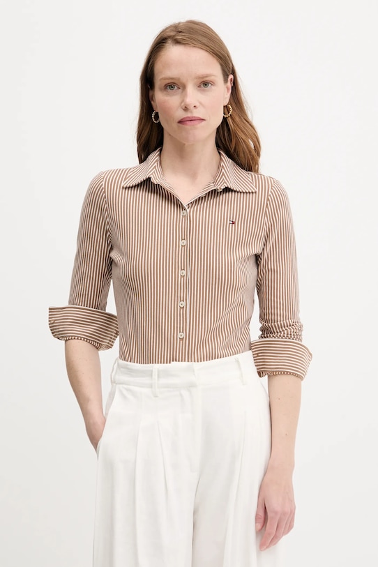 

Рубашка Tommy Hilfiger, коричневый