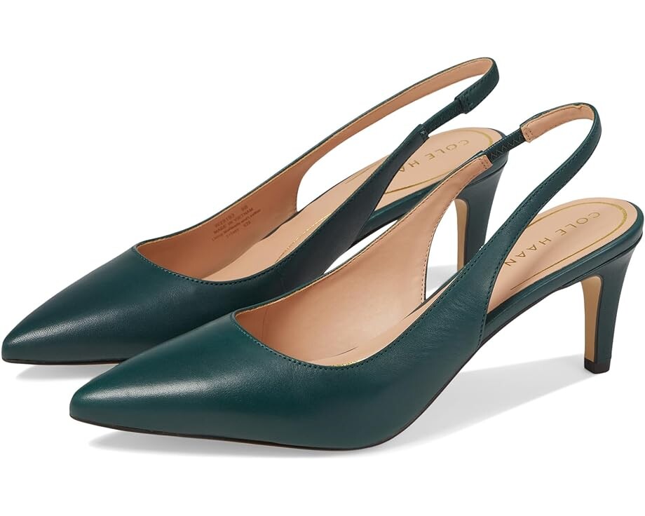 

Туфли Cole Haan Vandam Sling Back Pump 65 mm, цвет Scarab Leather