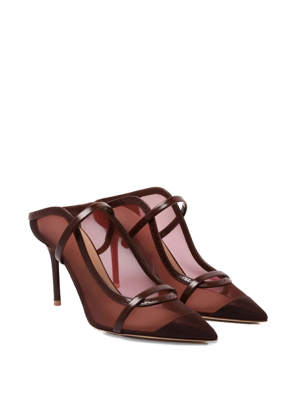 Туфли-лодочки Maureen из сетки на каблуке 85 мм Malone Souliers, красный — фото 2