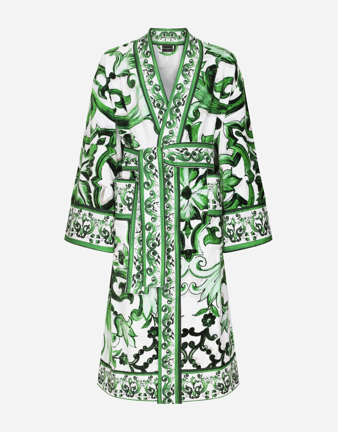 

Махровый халат из хлопка Dolce & Gabbana, мультиколор