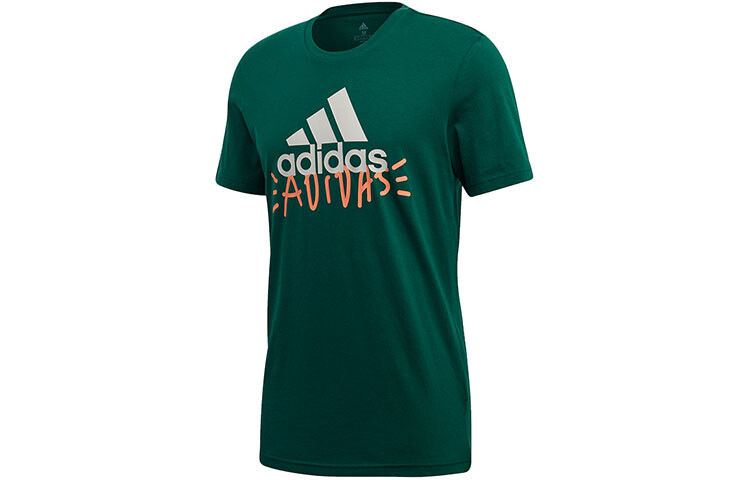 

Футболка мужская зеленая Adidas, зеленый