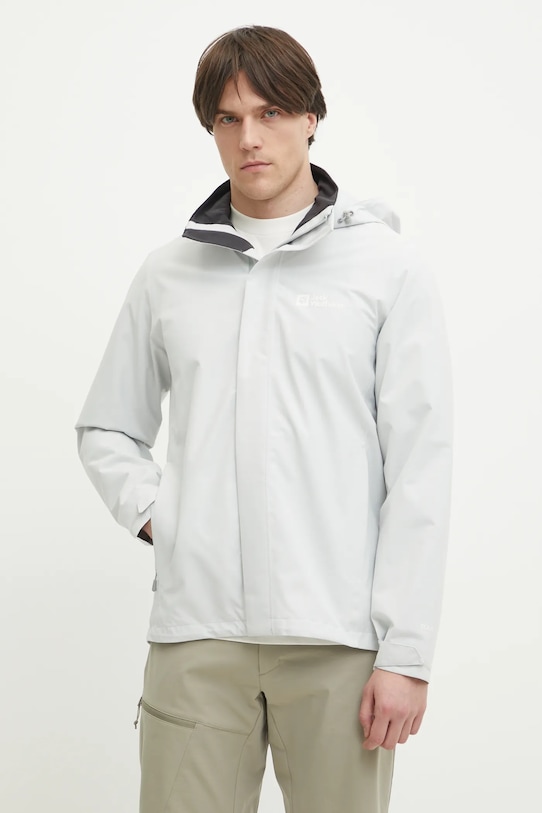 

Дождевик Trailtime 2L Jack Wolfskin, серый