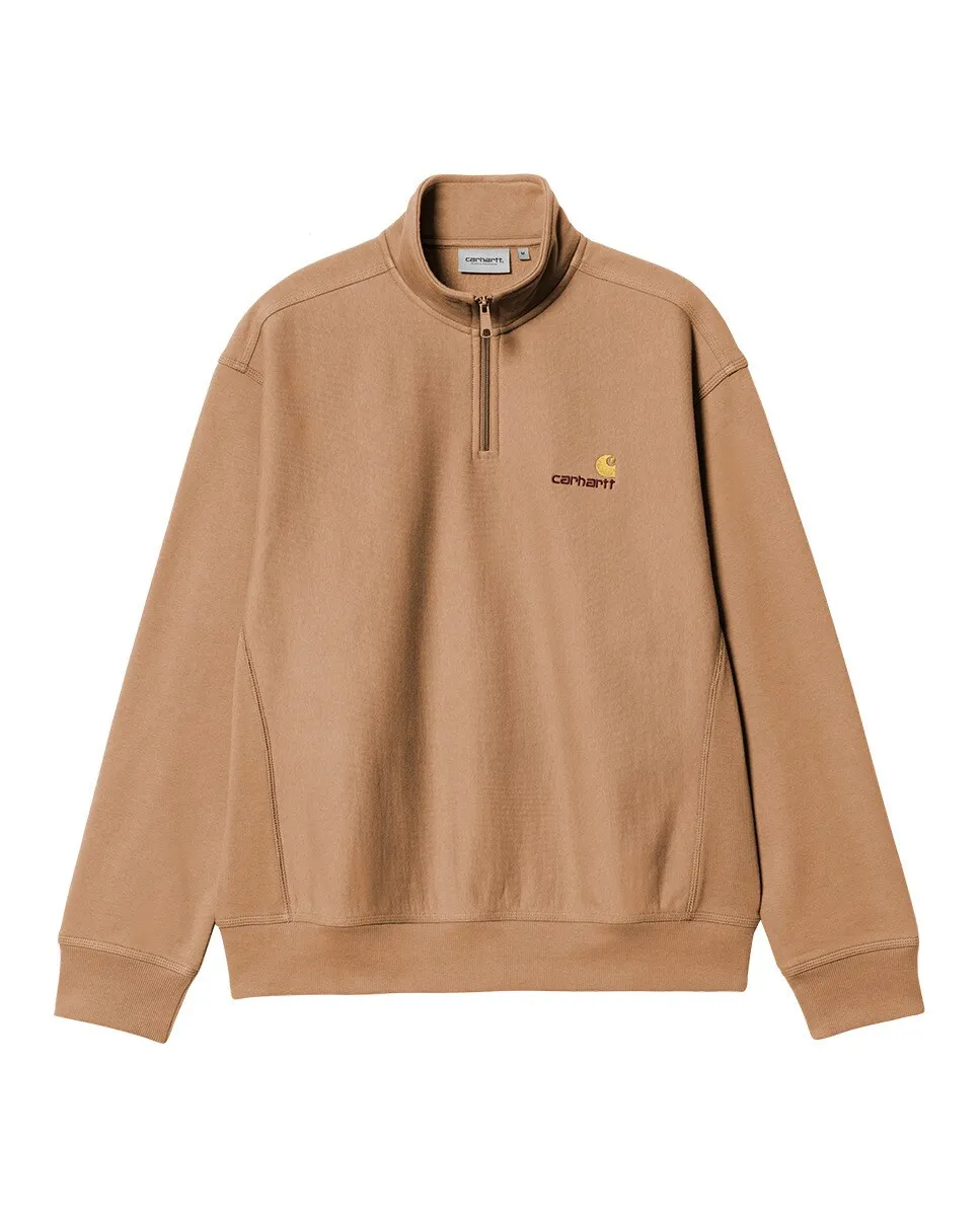 

Мужская толстовка свободного кроя с полумолнией на молнии Carhartt WIP, бежевый