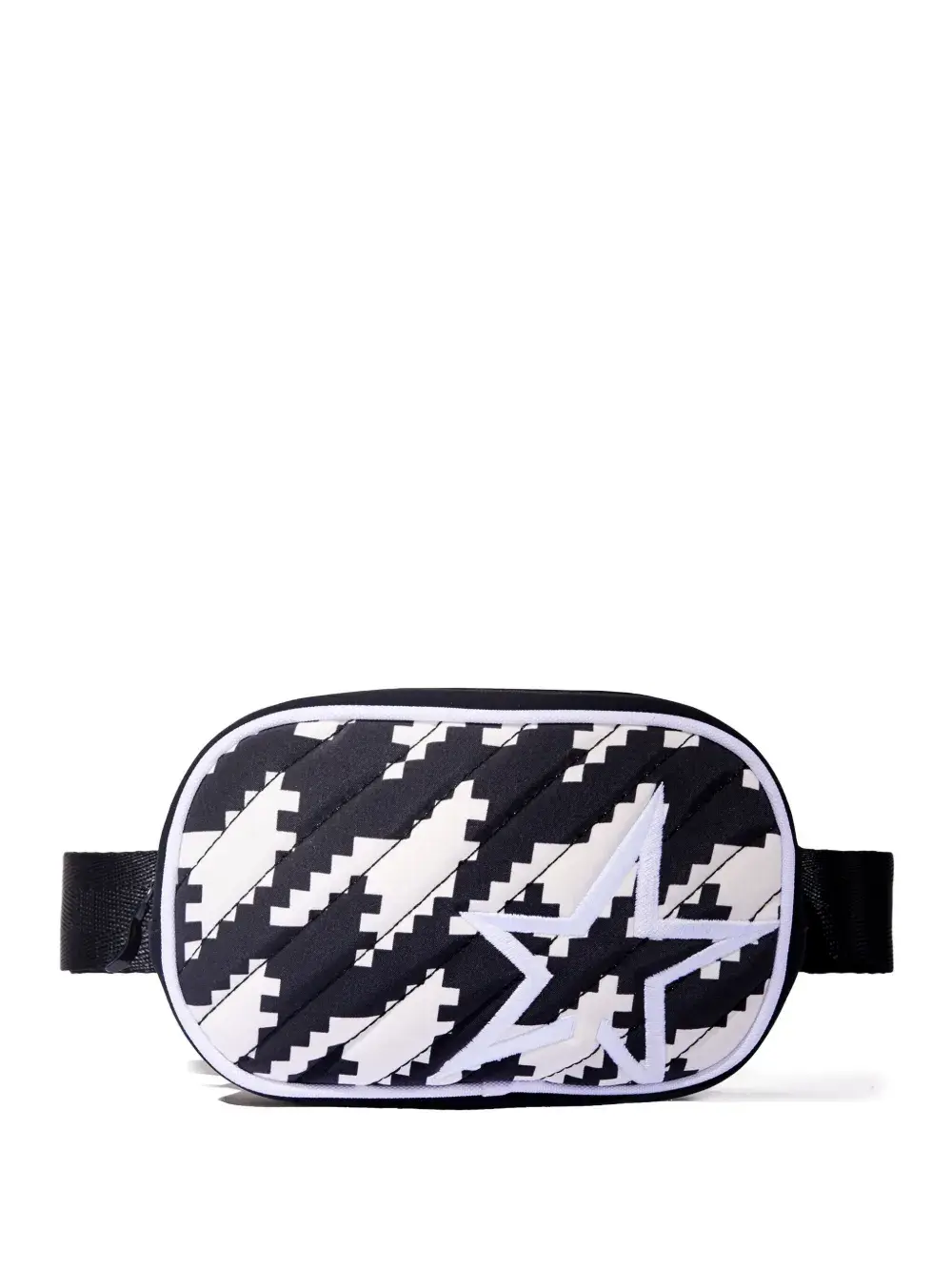 

Поясная сумка с узором "гусиная лапка" Perfect Moment, черный