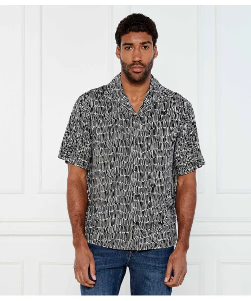 

Рубашка Эспино Oversize fit Hugo, черный