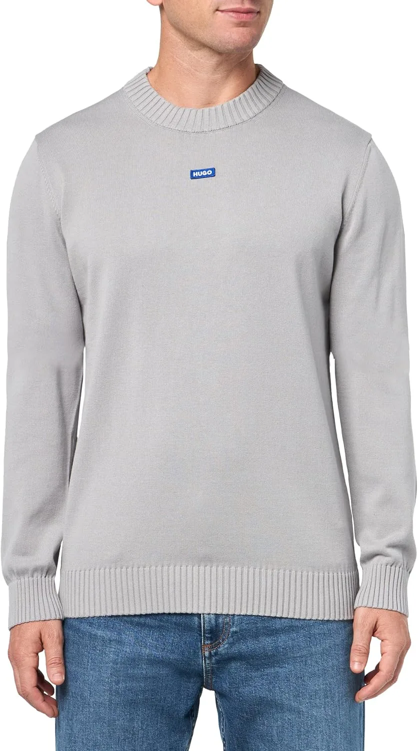 

HUGO мужской свитер Center Logo из хлопка