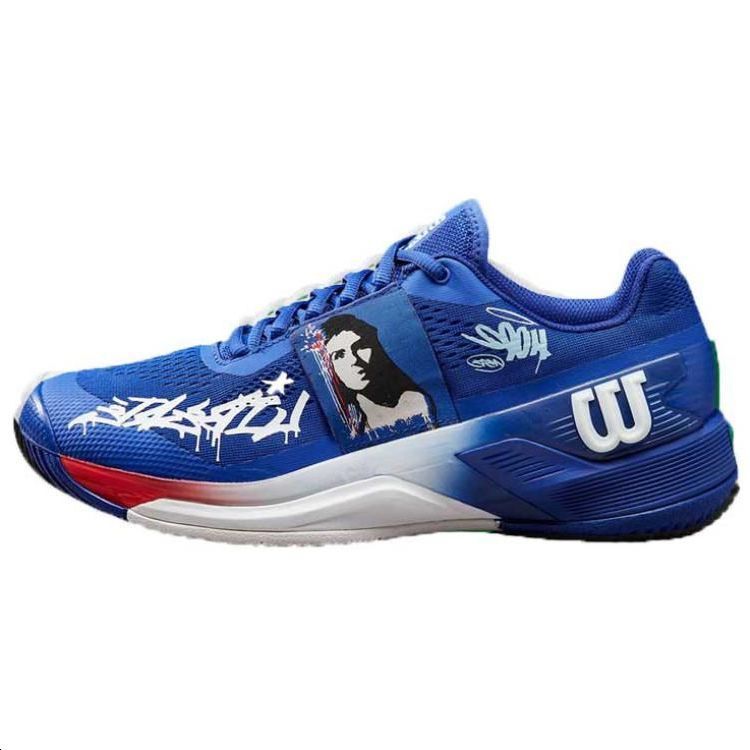 

Wilson Rush Pro 4.0 Hope нескользящие низкие теннисные туфли мужские синие, цвет Blue