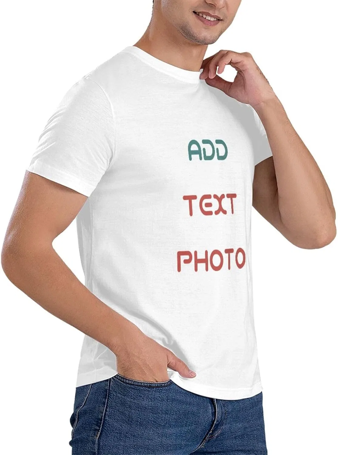 Футболка с принтом Cotton, белый — фото 3