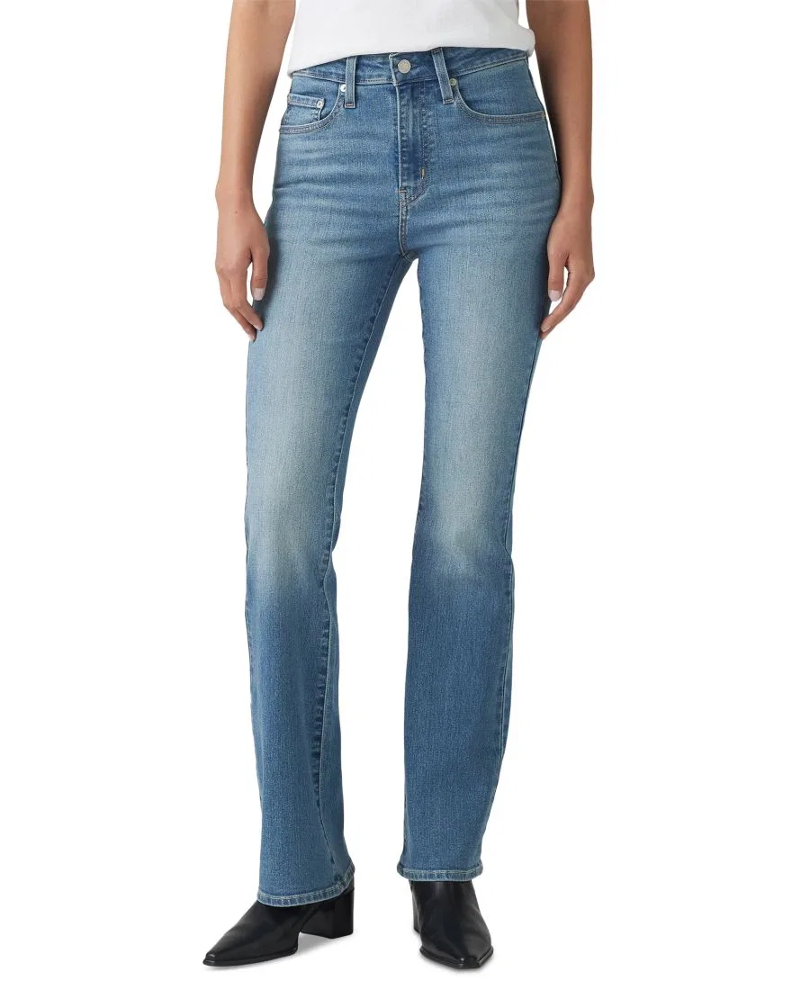 Джинсы-клеш 725 с высокой талией, классические, эластичные, 81 см Levi'S, индиго