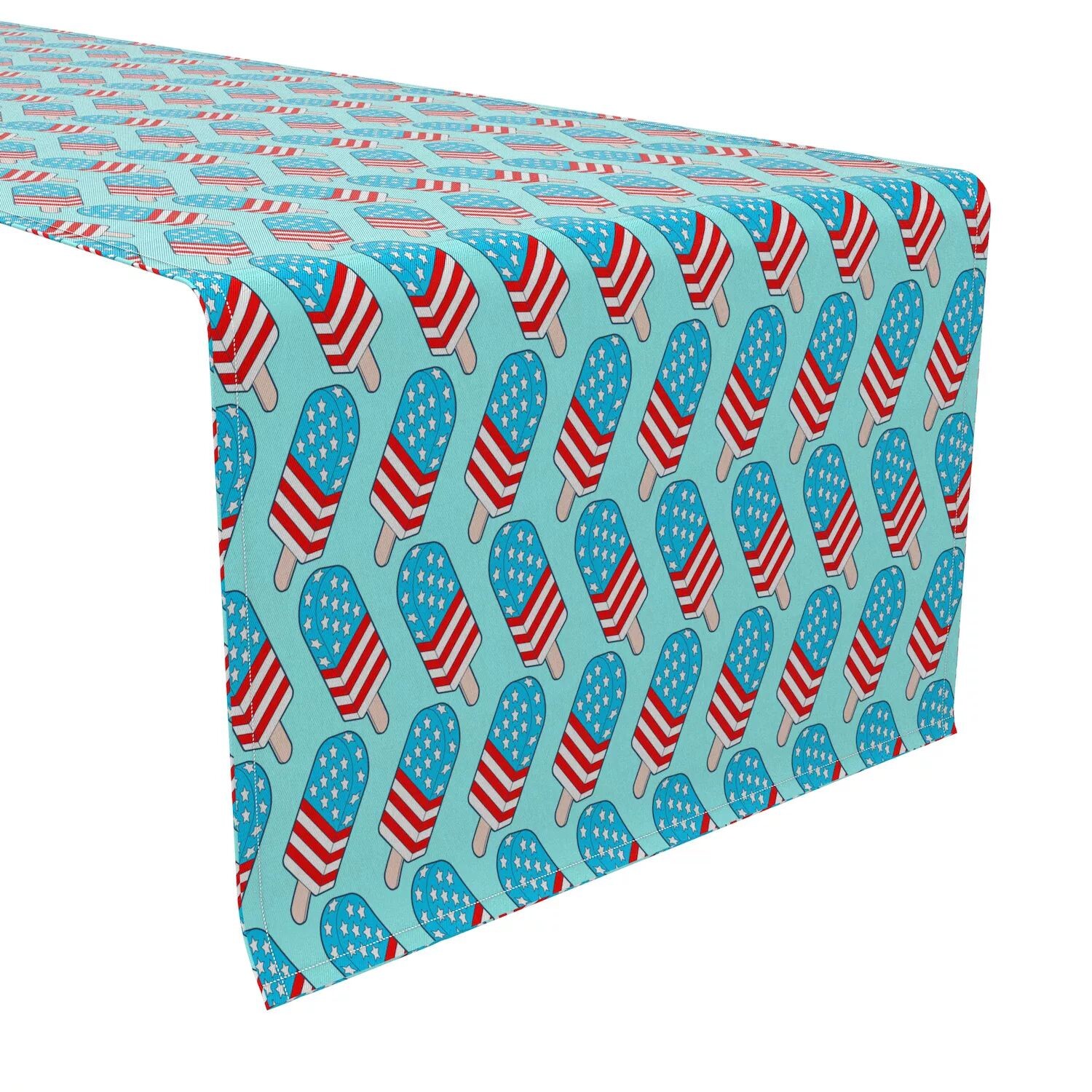 

Настольная дорожка, 100 % хлопок, 16x90 дюймов, Patriotic Ice Pops