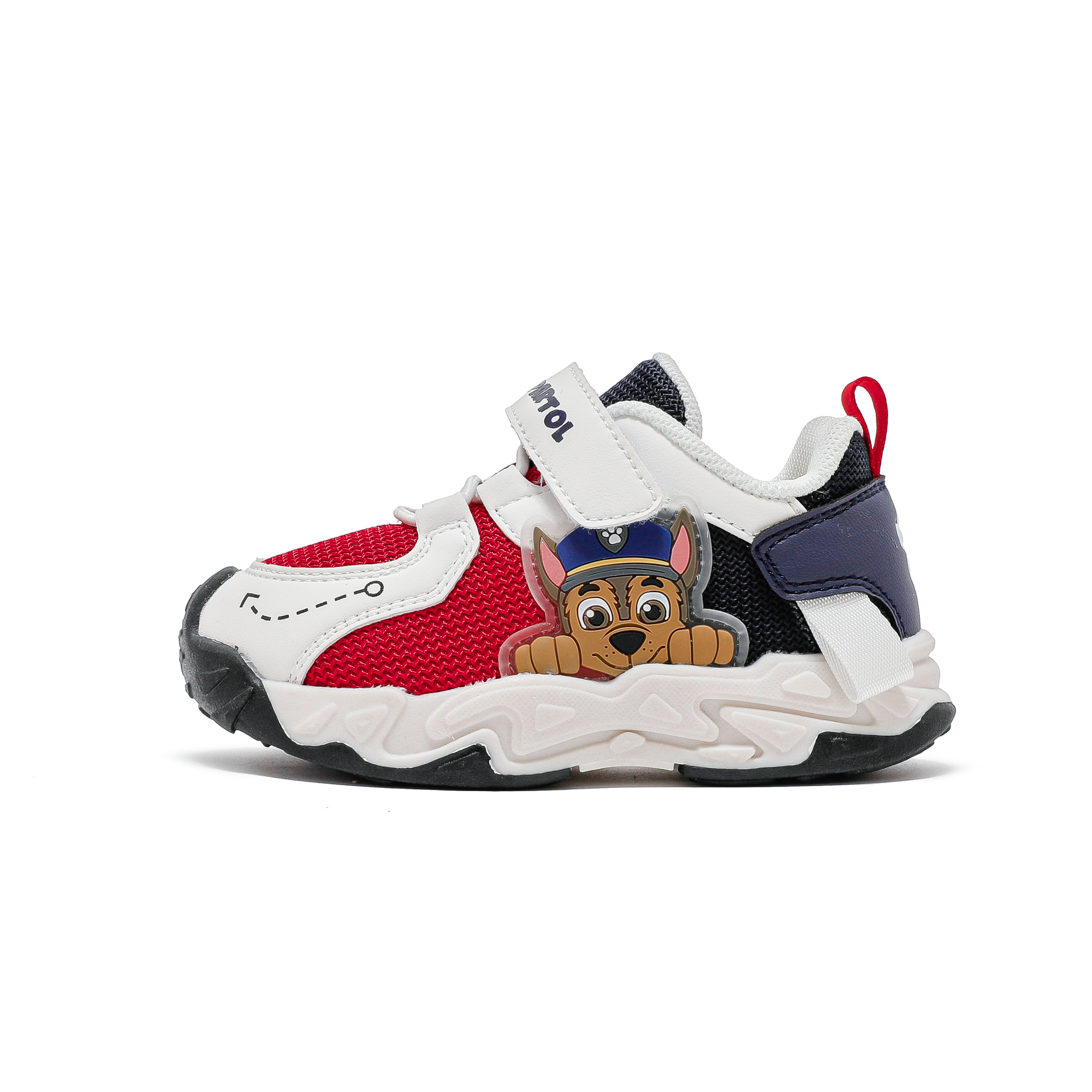 

Нескользящие износостойкие низкие туфли для малышей PAW PATROL, бежевый/бордовый