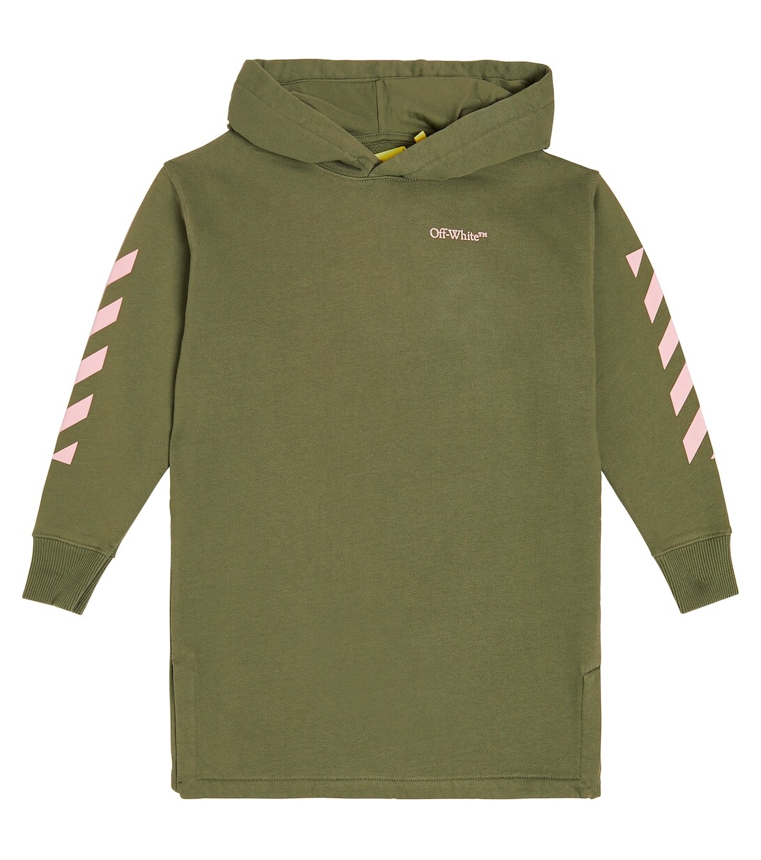 

Хлопковое платье-свитер с логотипом Off-White, белый