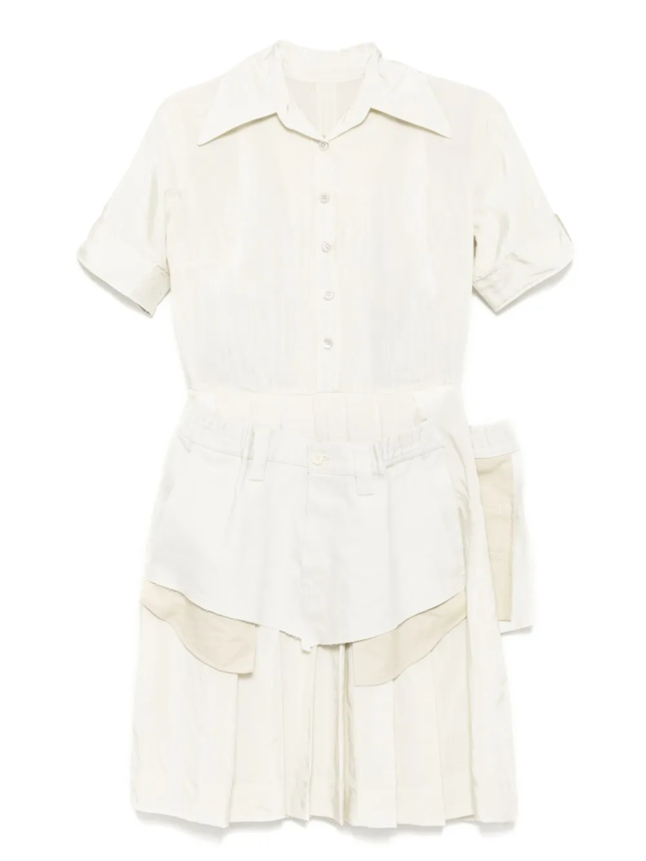 

Многослойное платье Maison Margiela, нейтральный