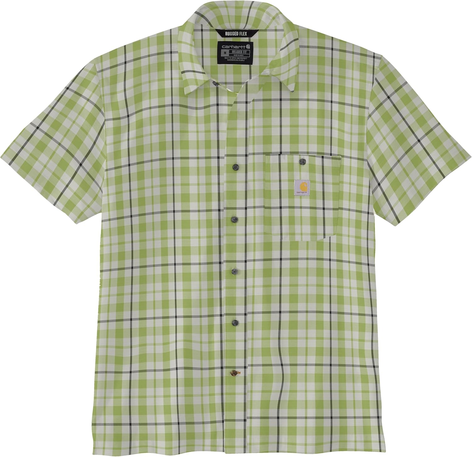 

Carhartt мужская 106167 Force Sun Defender расслабленного кроя легкая рубашка, Algae Green