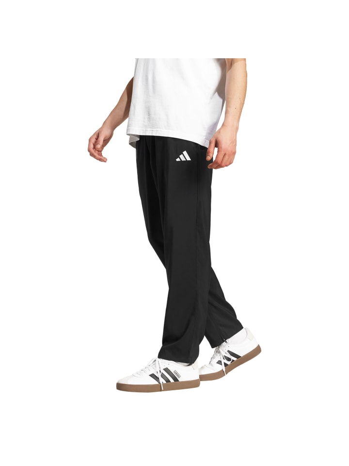 Тканевые брюки Adidas, черный — фото 3