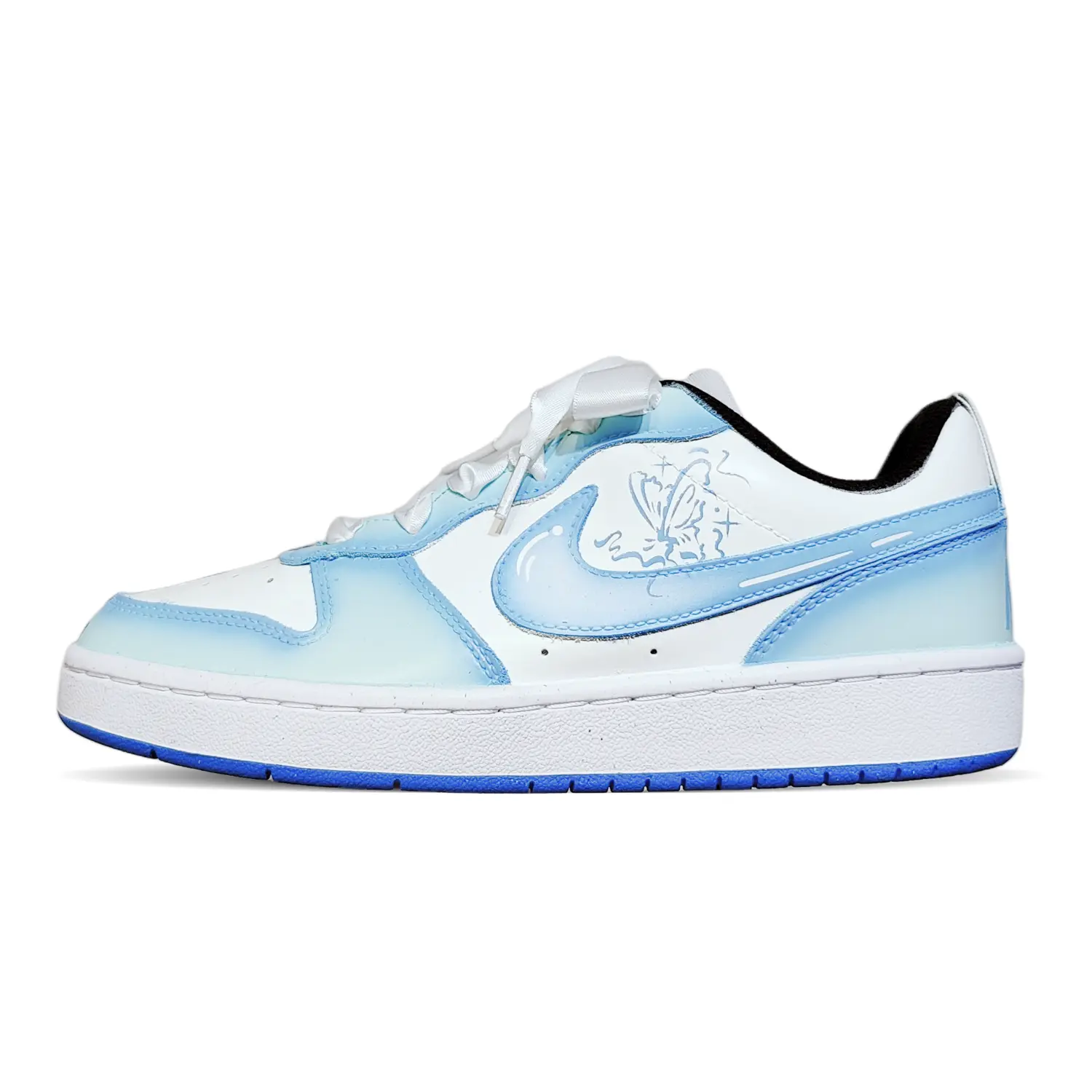 

Легкие амортизирующие кроссовки Court Borough Low 2 SE для детей и подростков. Nike, синий