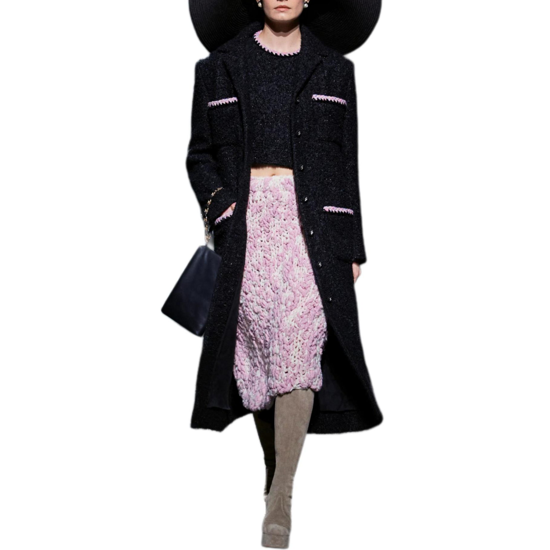 CHANEL Футболка-майка FW24 женская черная — фото 4