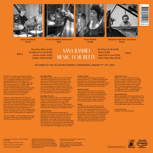 

Виниловая пластинка Rashid, Nana: Music For Betty
