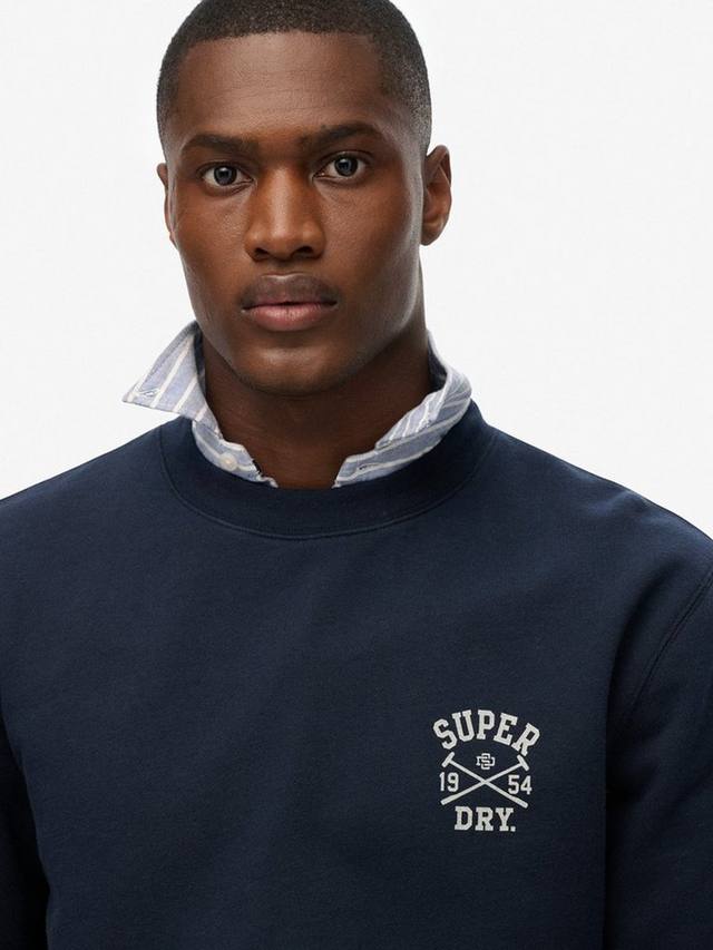 Толстовка Athletic Club с круглым вырезом Superdry, Nautical Navy — фото 4