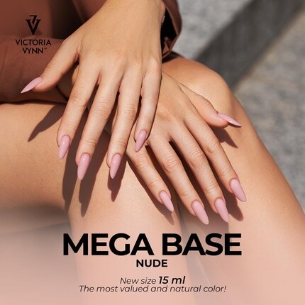 Victoria Vynn Mega Base Hard & Long Nails УФ-гибридный гель-лак телесного цвета, 15 мл — фото 2
