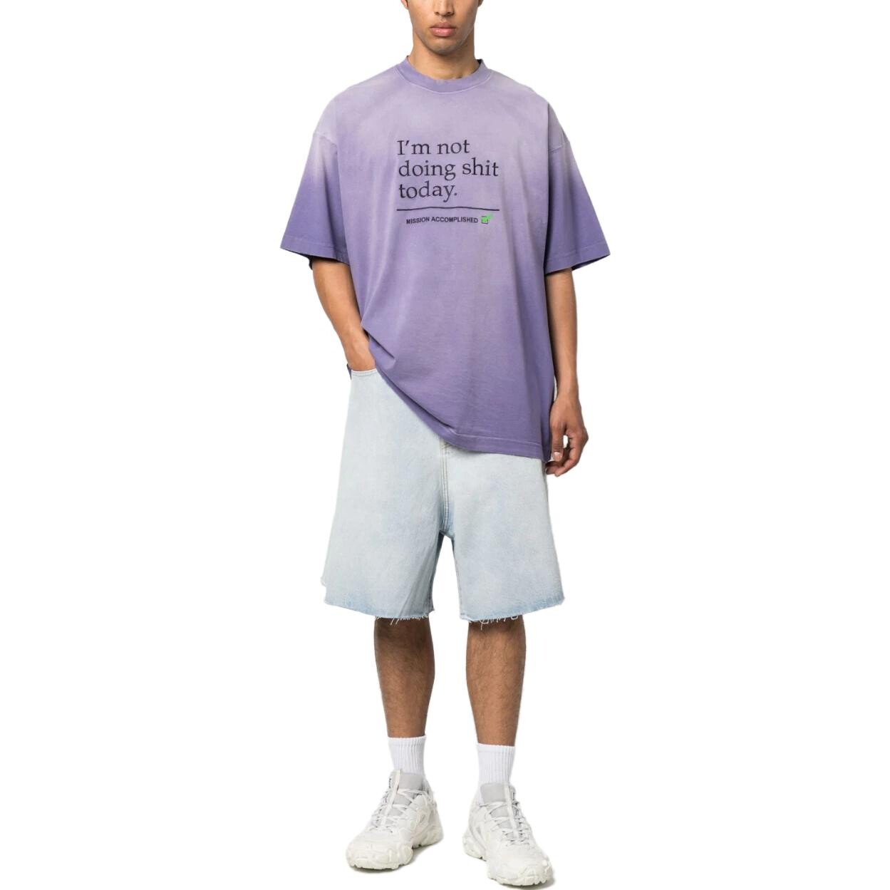Футболка унисекс фиолетовая Vetements, фиолетовый — фото 2