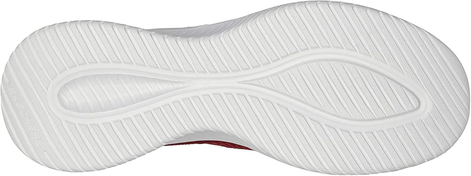 Мужские спортивные кроссовки Skechers Ultra Flex 3.0 Smooth Step, Burgundy Knit Trim — фото 4